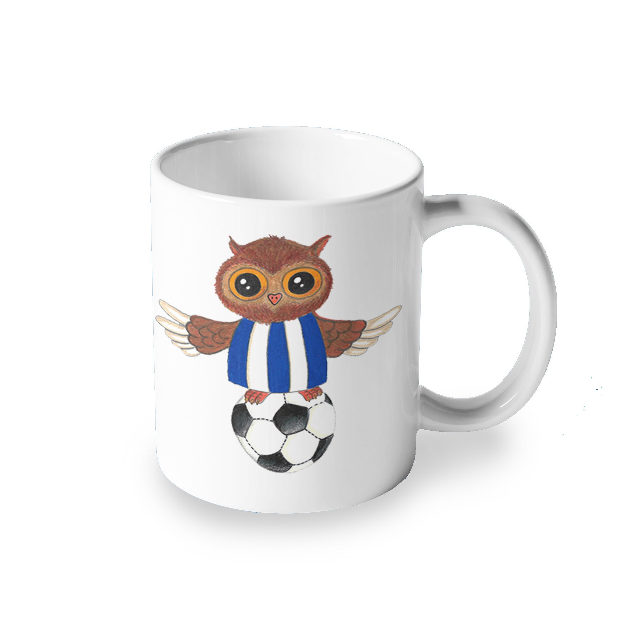 Ozzy owl mug for Sheffield wednesday fans, swfc mug, wednesday owl mug