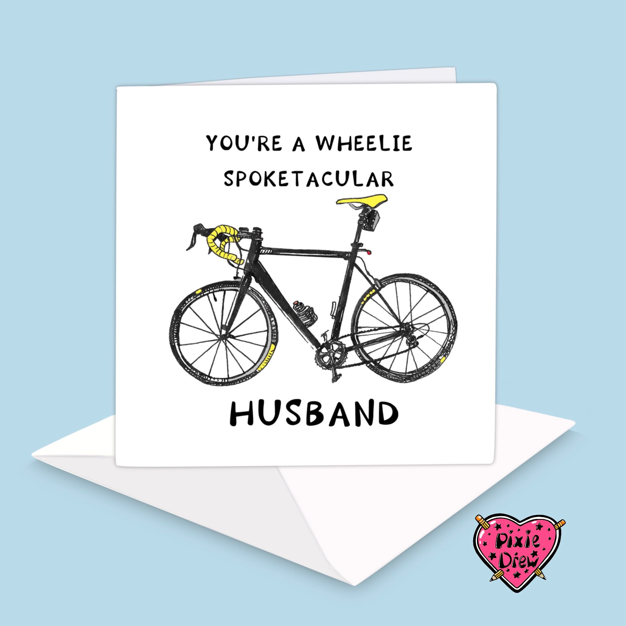 Bicycle Birthday Card for Your Husband Relative or Friend Etsy