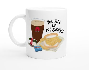Sheffield united mug, you fill up my senses song, blades mug, blades football fan mug, anniversary, birthday gift