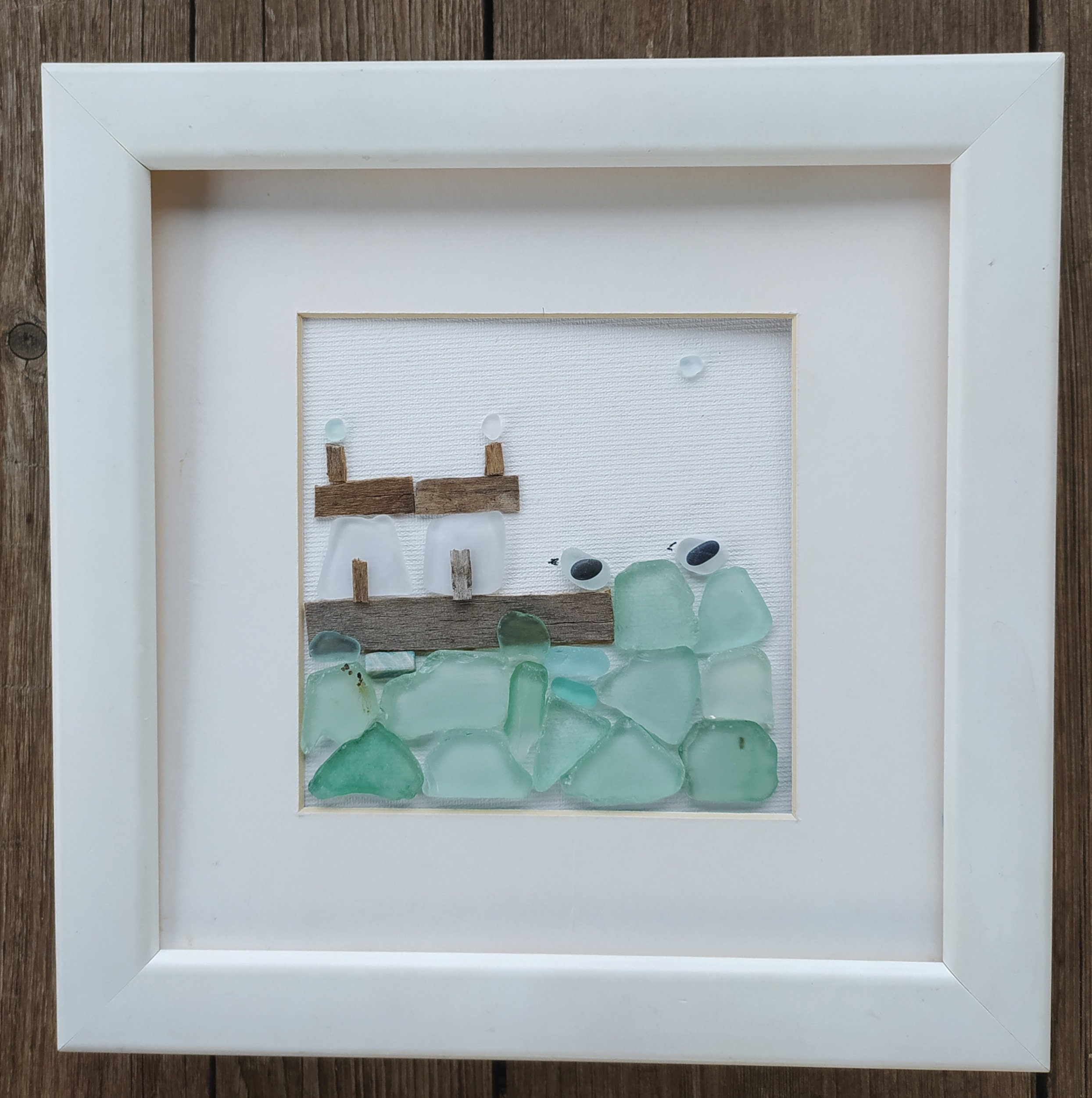 Pebble art homes, sea glass homes decor, beach pebble art, home decor, home living, new home decor, home gift, unique home decor, wall decor