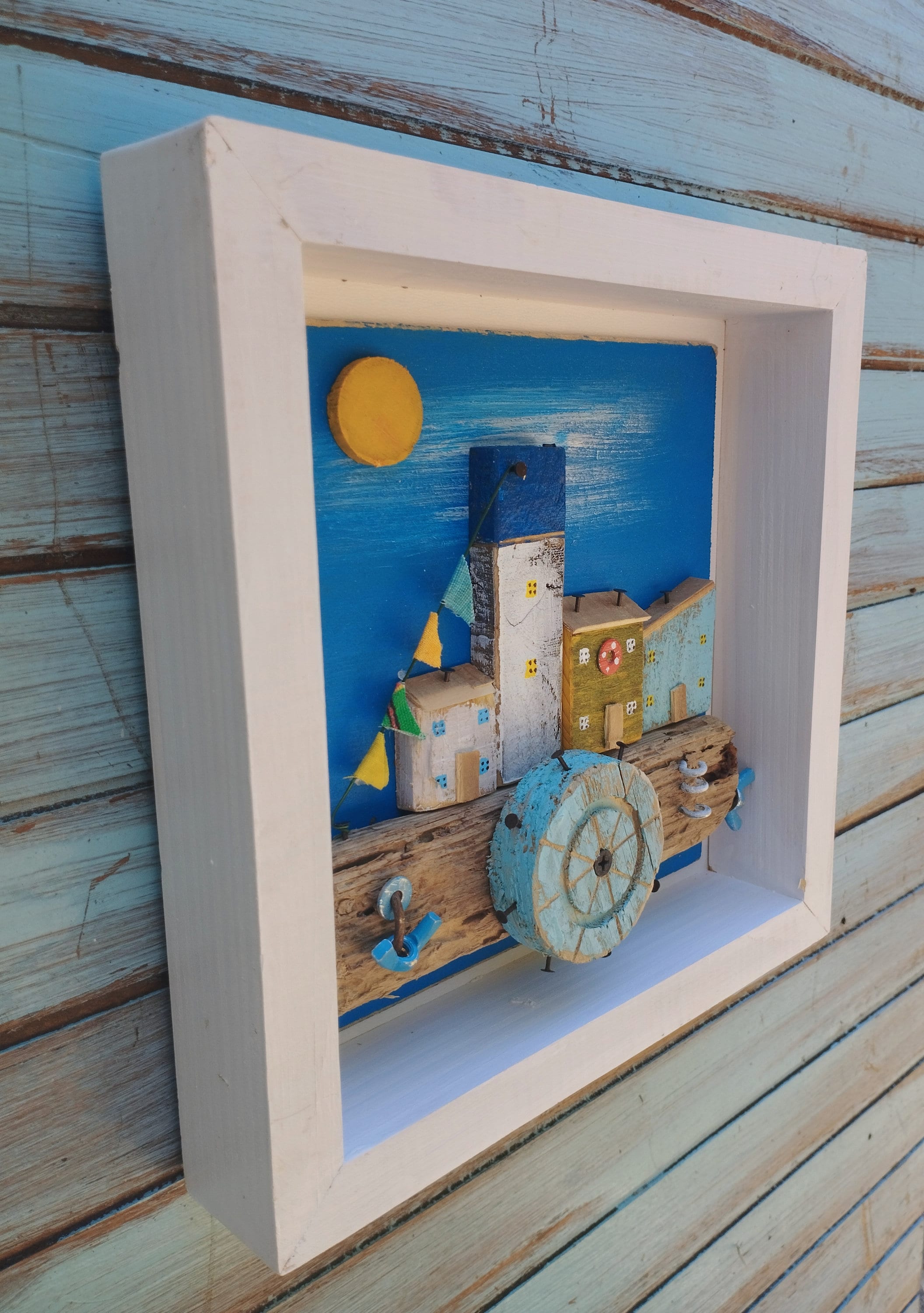 Driftwood Art Driftwood Homes Picture Wall Art Driftwood Etsy