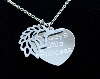 Personalised ENGRAVED Unicorn Necklace Pendant Engraved Heart Customized Birthday Christmas Anniversary Gifts UK Shipping