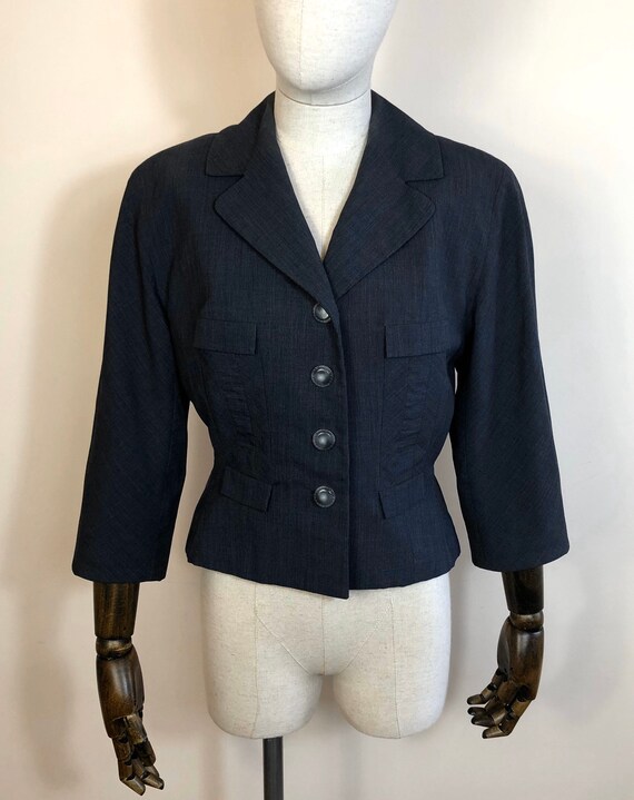 1940’s Original Vintage Grey Cropped Jacket Size U