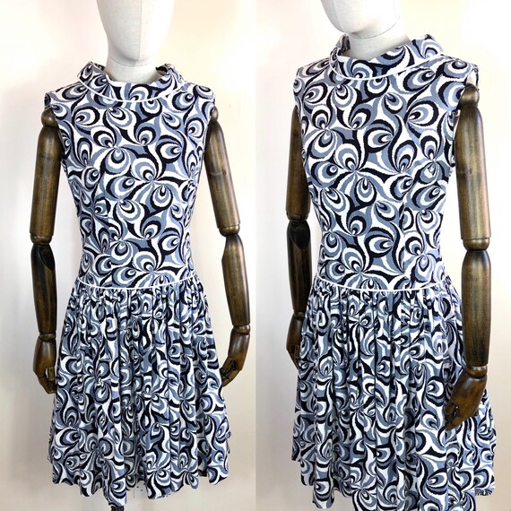 1950’s Original Vintage Cotton Psychedelic Print G