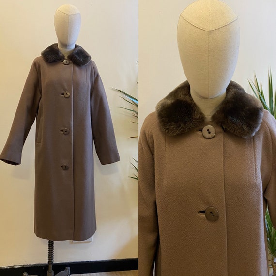 1950’s Wool and Fake Fur Coat