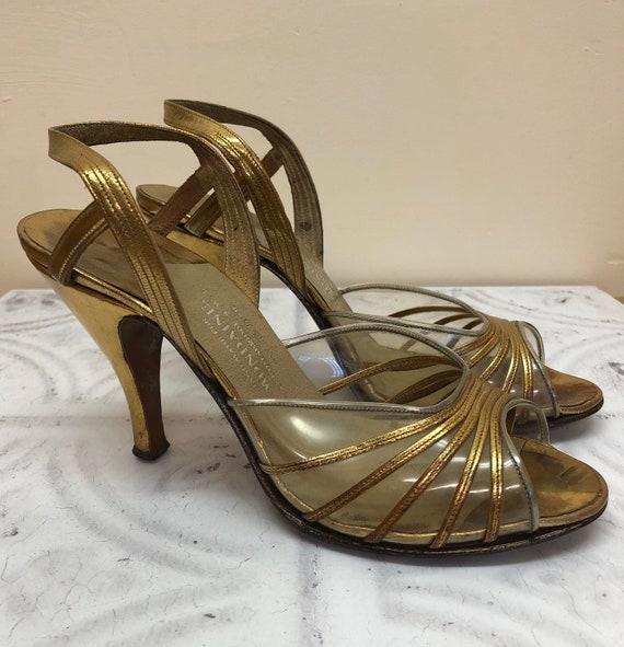 gold sandals heels uk