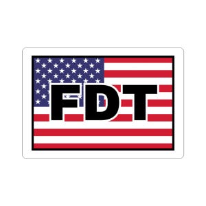 Funny FDT Stickers - Anti Donald Trump Political Humor, Laptop Decal, Water Bottle Label, Political Protest Decor, Bumper Sticker