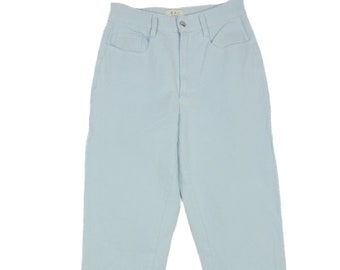 Vintage Womens 90s Pale Blue High Waisted Jeans - Size 8-10 - Retro Sustainable/Preloved Trousers