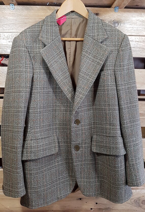 mens plaid blazer vintage