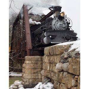 Tefft Bridge Express - Durango & Silverton Railroad Steam celebrates vintage train posters.