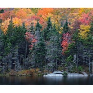 Echo Lake - Fraconia Notch New Hampshire Autumn New England