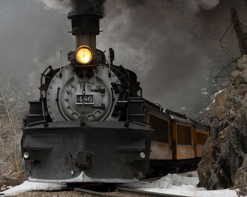 Iron Horse - Durango Steam Engine Silverton Railroad #486 Colorado - Etsy