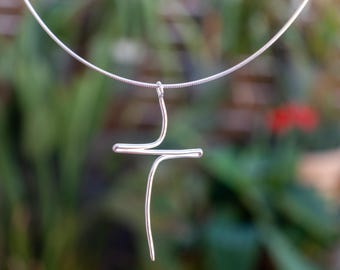 Minimalist Sterling Silver Cross Necklace: Modern Christian Jewelry