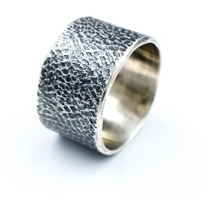 Sterling silver ring, Wide ring silver, Oxidized silver band, Men&#39;s Jewelry, Modern design, Silver wide band, Rings for men, Modern design