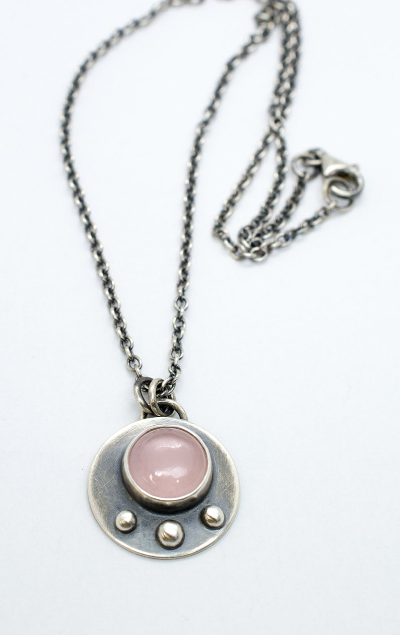 Rose Quartz Necklace Etsy