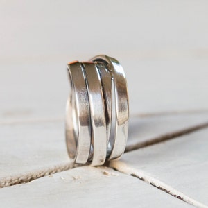 Sterling silver ring - Wrap around ring