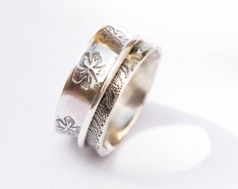 Sterling silver ring - Anxiety ring