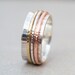 Meditation ring - Sterling silver spinner ring - Sterling silver ring