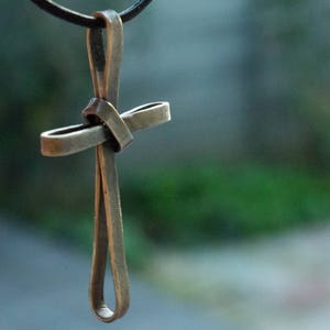 Sterling silver cross necklace