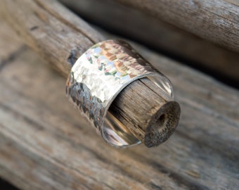 Sterling silver ring - Silver thumb ring - Band ring