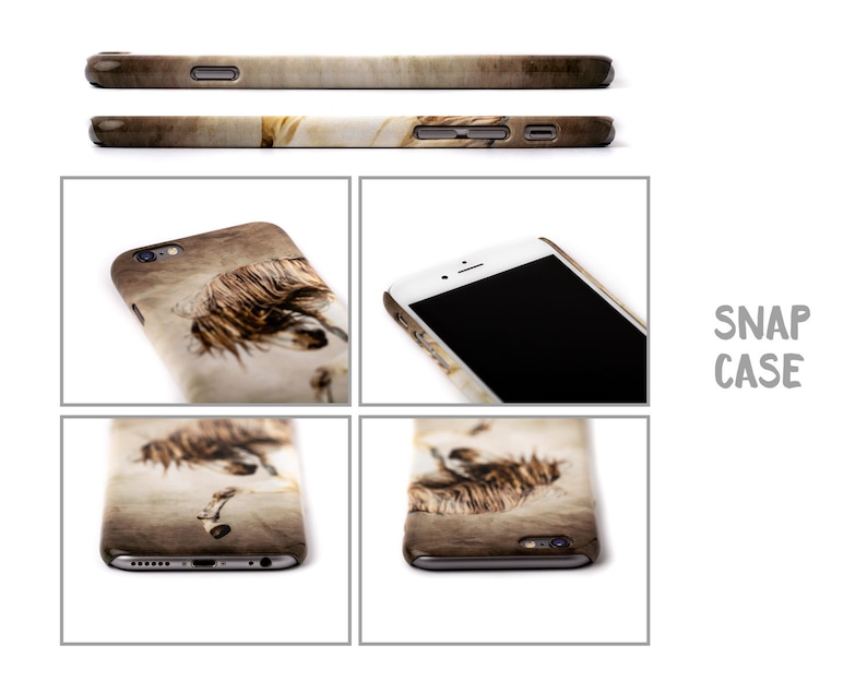 Geometric Wood iPhone 8 Case Horse, Gift for Equestrian, iPhone X Phone Case, Horse Phone Case