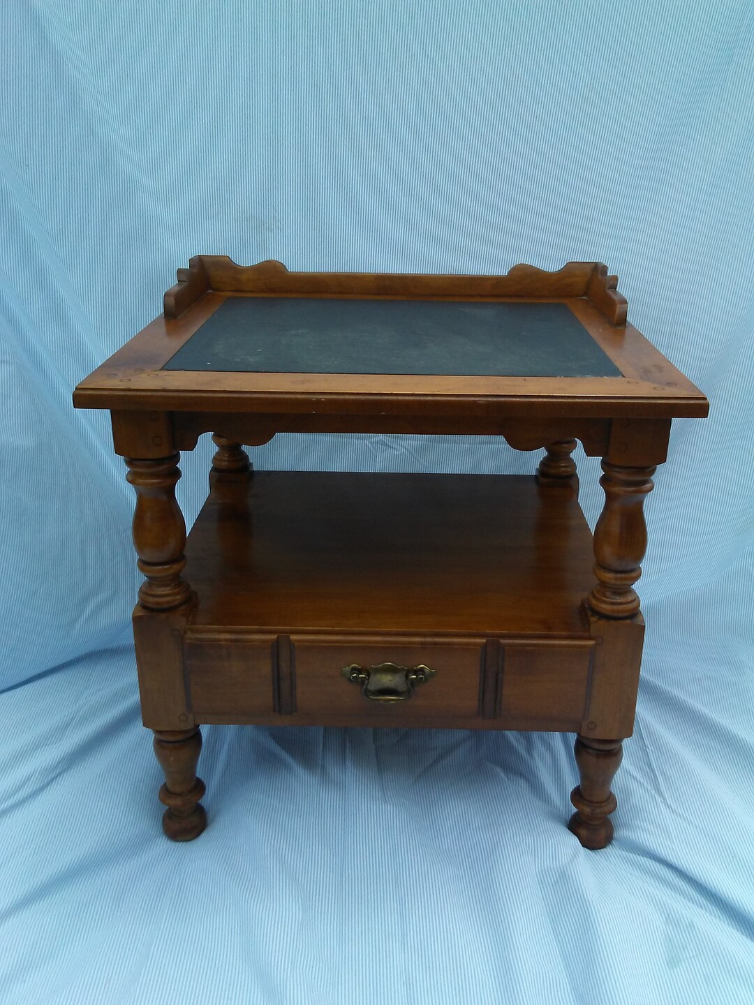 RARE Tell City Chair Company Solid Hard Rock Maple Colonial Style