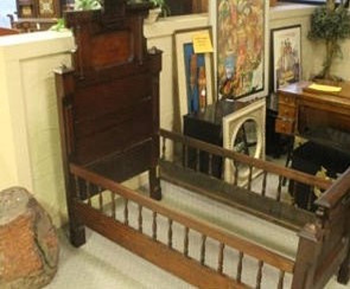 Antique Wood Wooden Child Infant Toddler Bed Headboard and Etsy