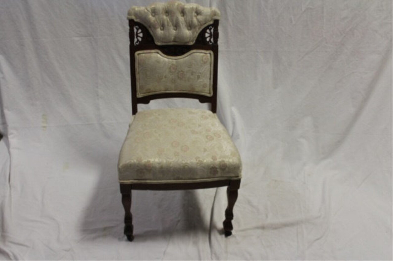 Antique Hallway Entryway Dining Chair Wood & Fabric on Front Etsy Ireland