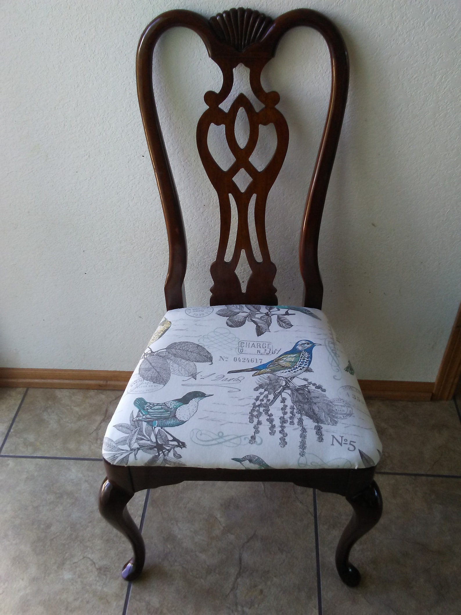 Thomasville Furniture Company Cherry Wood Side Dining Chair Etsy