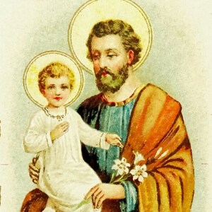 Carte Saint-Joseph Antique, Allemande