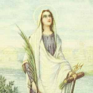 carte sainte vintage St Philomena Saint Philomene Patron Bébés Jeunesse NOS USA