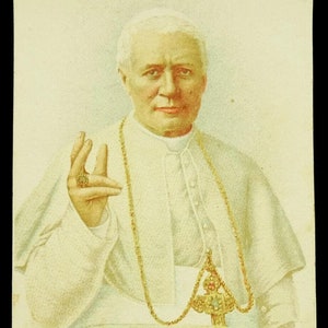 Pape Pie X Ancienne Carte Sainte Pape Pie X Prière Italienne Vatican