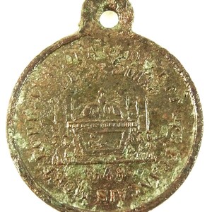 Medaglia antica 1848 Morte di Monsignor Affre Arcivescovo di Parigi Tomba immagine 2