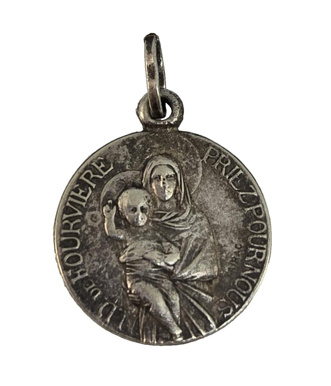 Notre Dame De Fourviere Vintage Religious Medal Shrine Souvenir Signed ...