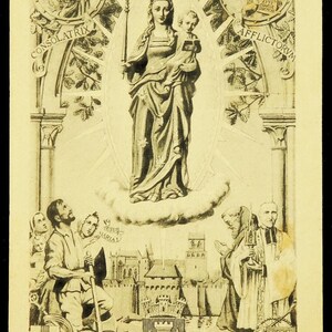 Notre Dame de Consolation d'Épinal 1935 Vintage Holy Card French Shrine