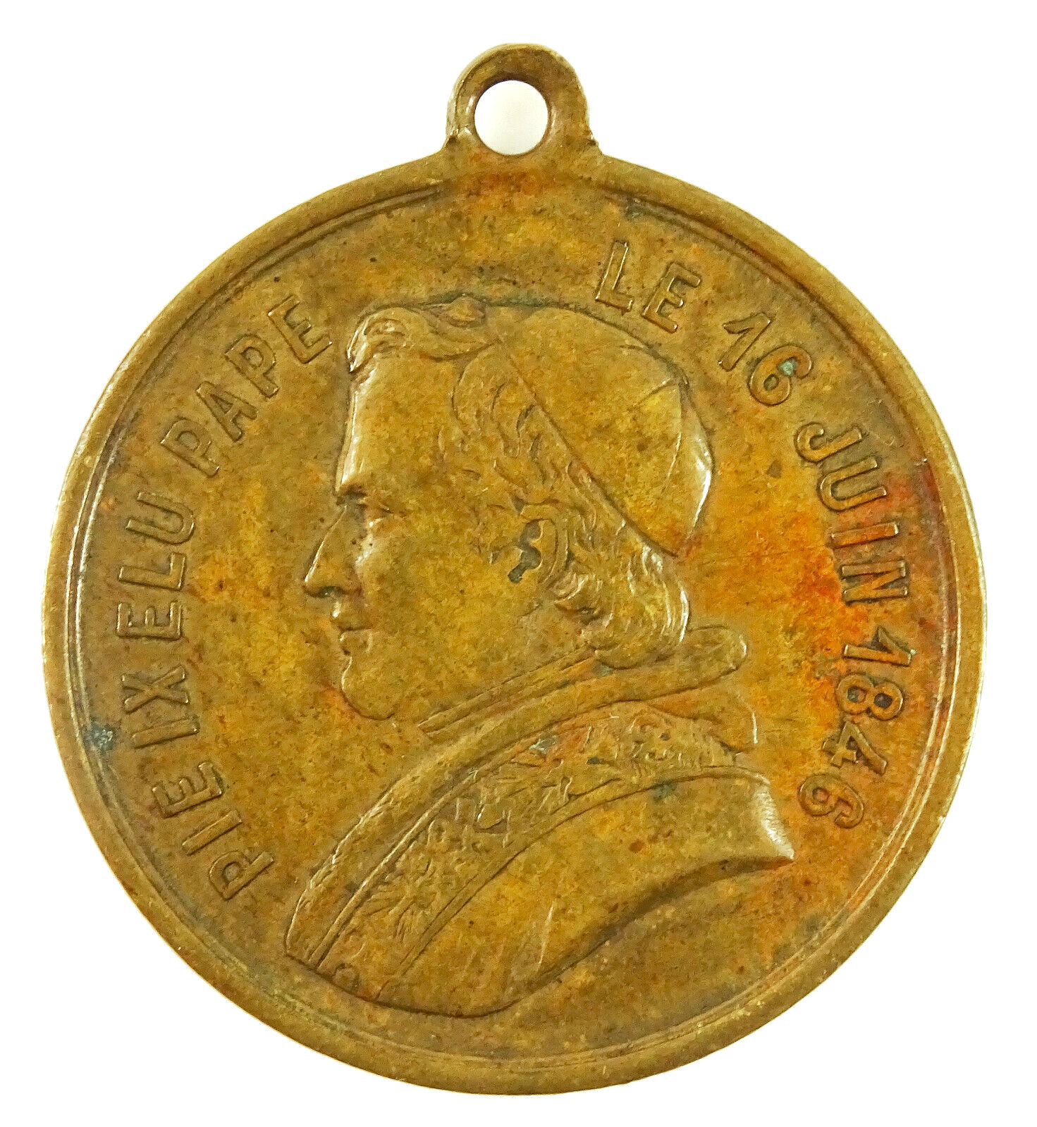 1878 Antique Papal Medal Victorian Pope Pius IX Death