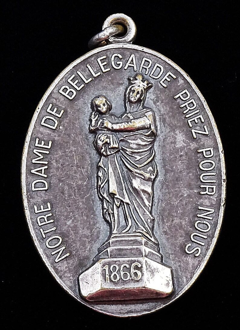 Vintage French Medal Notre Dame de Bellegarde PPN French Penin image 0