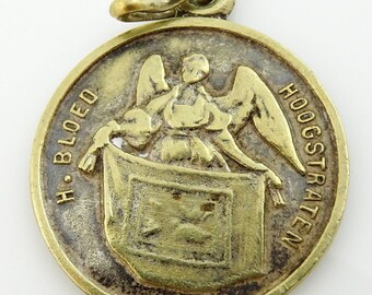 Vintage Religious Medal H Bloed Hoogstraten Signed A Rigouts