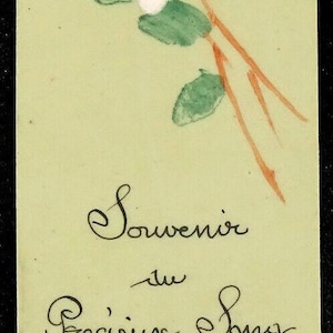 Pilgrimage Souvenir Bookmark Vintage Precious Blood Fecamp Precieux Sang