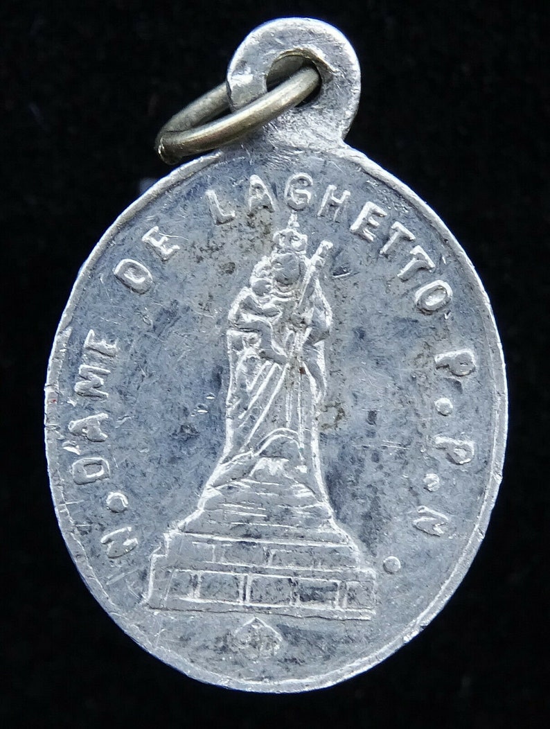 Notre Dame de Laghet Our Lady of Laghetto Religious Medal image 0