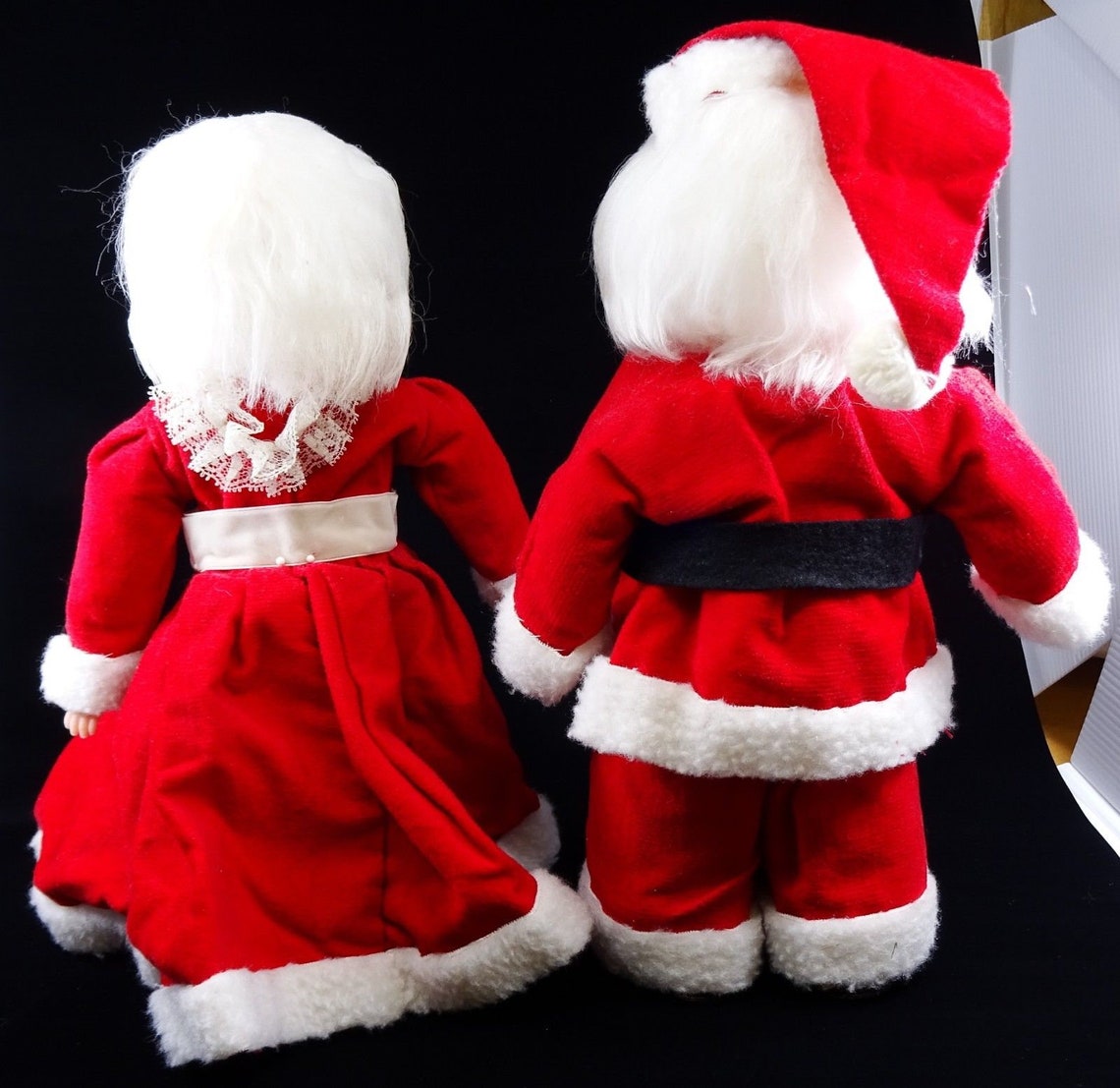 Vintage Dish Soap Bottle Dolls Santa and Mrs Claus Handmade Etsy