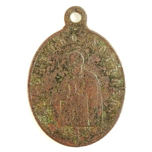 St Peter Antique Medal w Pope Leo Leon XIII Saint Pierre Medaille