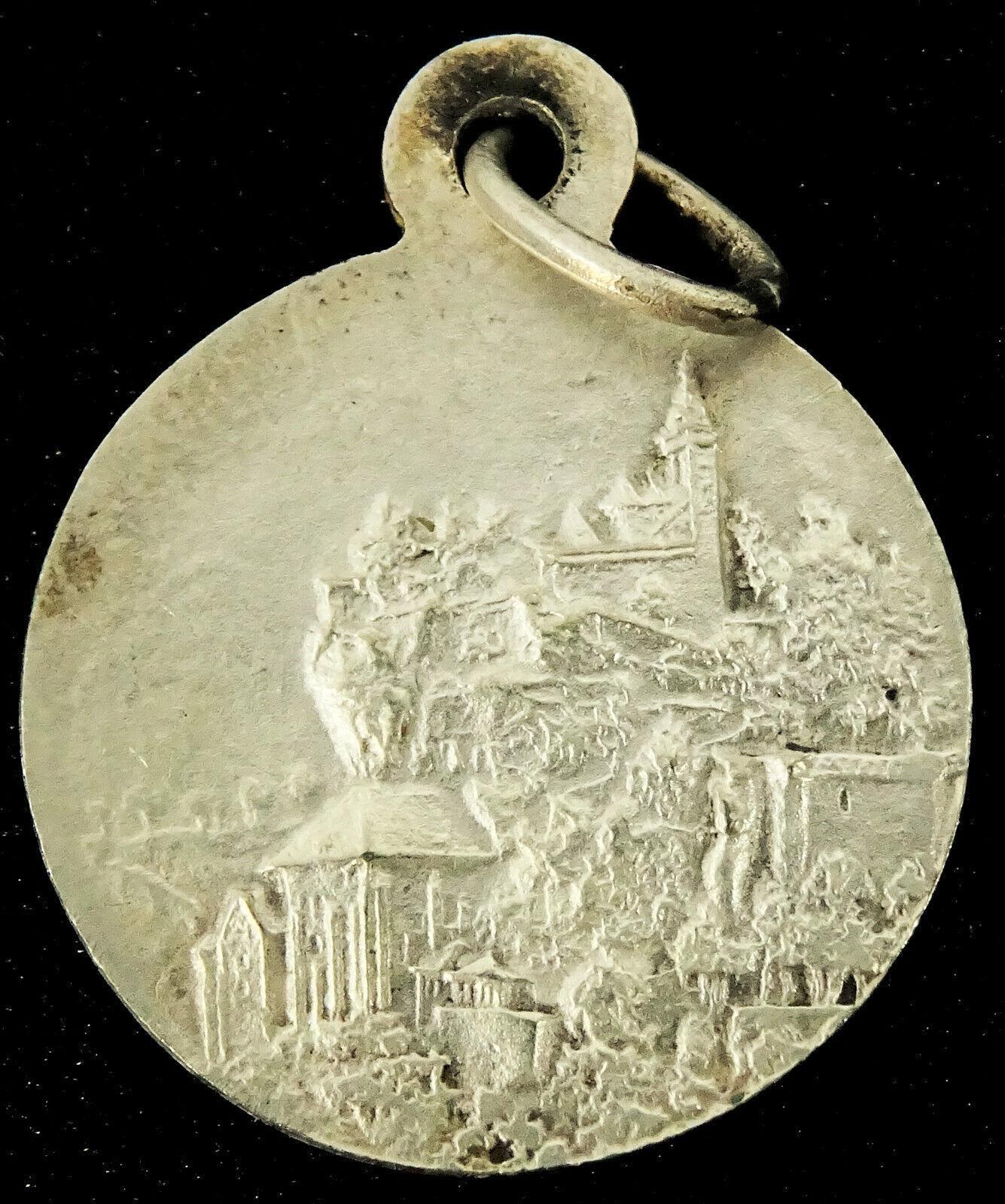 Our Lady of Rocamadour Vintage Medal Pendant French Notre Dame ...