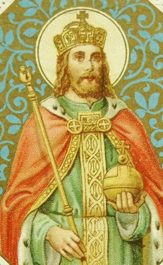 Saint Henry the Exhuberant St Henri II Henricus Antique Holy Etsy