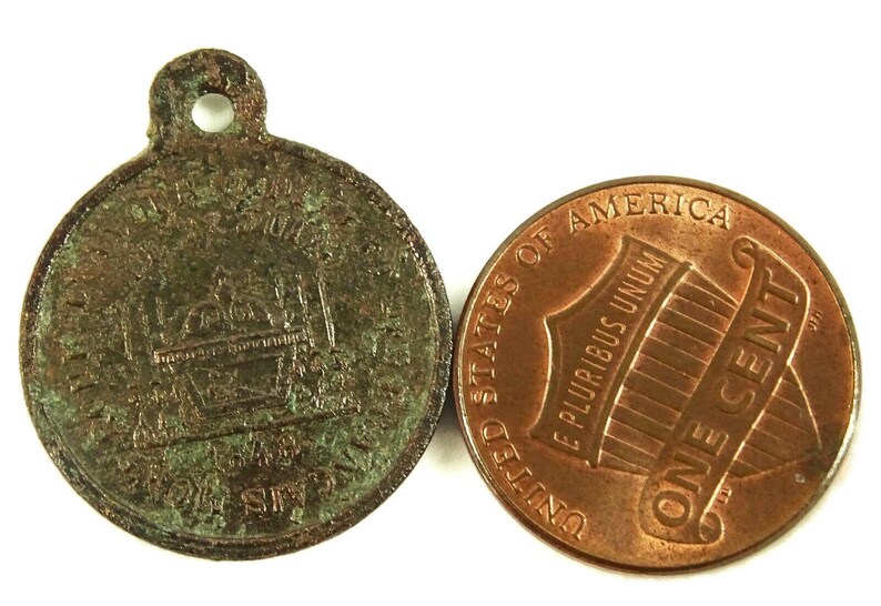 Medaglia antica 1848 Morte di Monsignor Affre Arcivescovo di Parigi Tomba immagine 3
