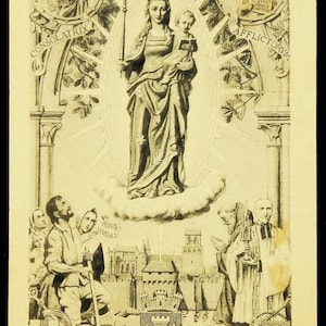 Sanctuaire français Notre Dame de Consolation d'Épinal 1935 vintage Holy Card