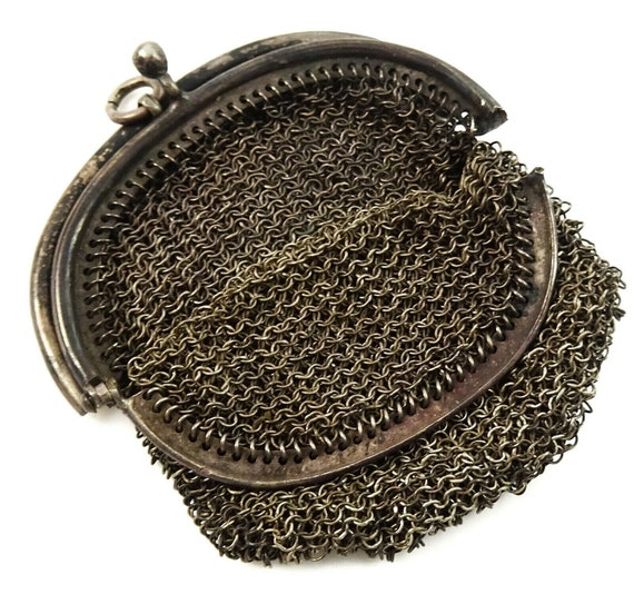 Sterling Silver Clasped Ladies Mesh Purse Antique Edwardian c1910 - Top  Banana Antiques