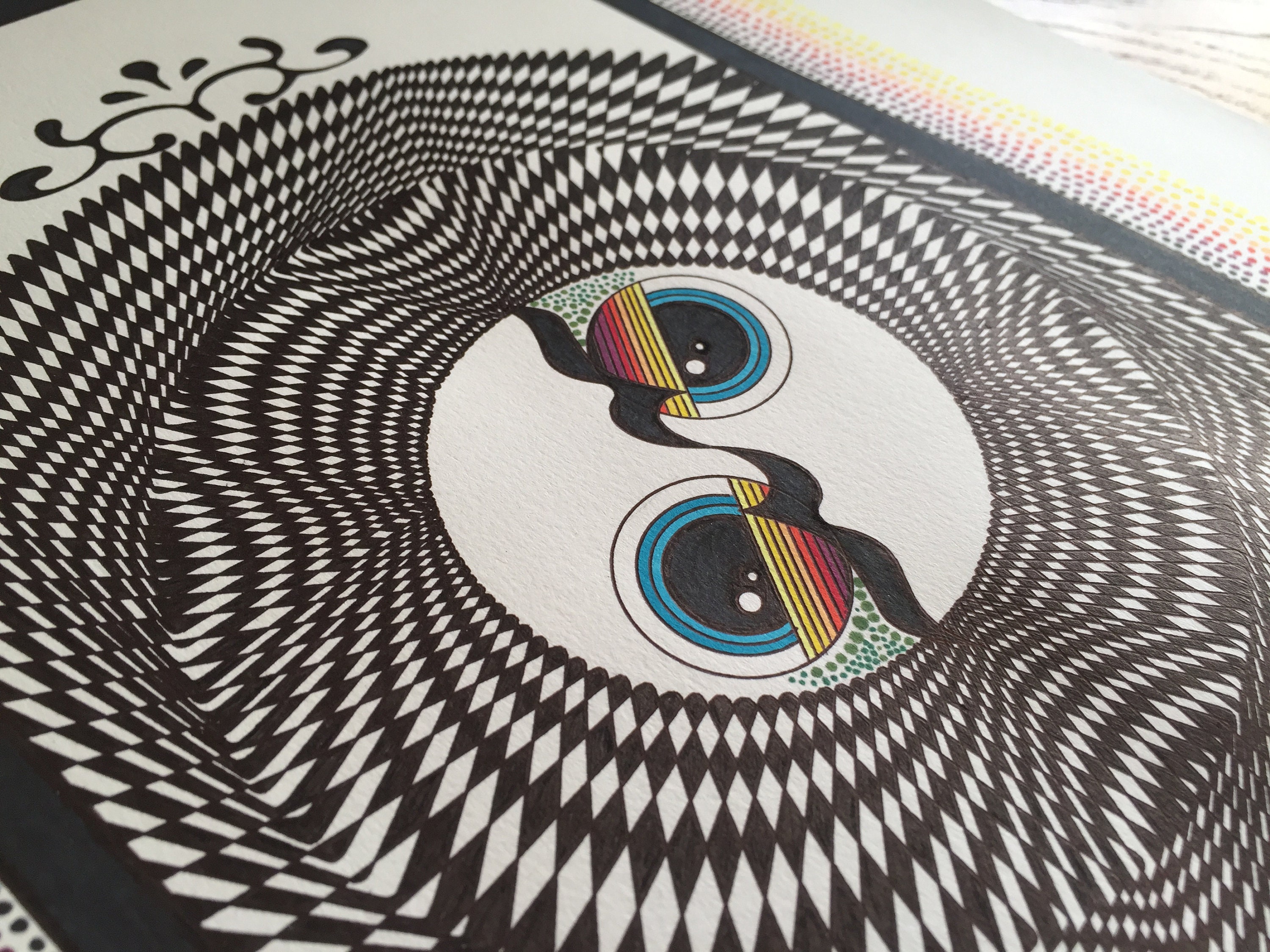 Op Art, Psychedelic Art, Eye Art, Original Op Art, Sharpie