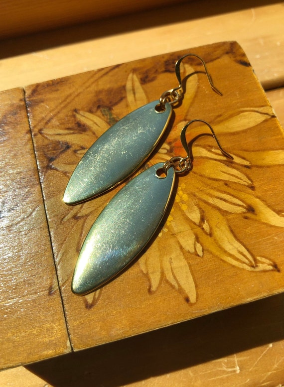 Gold Fishing Lure Earrings, Fishing Lure Earrings, Fishing Lure Jewelry,  Colorado Blade Earrings, Colorado Blade Jewelry, Fishing Gift - Etsy