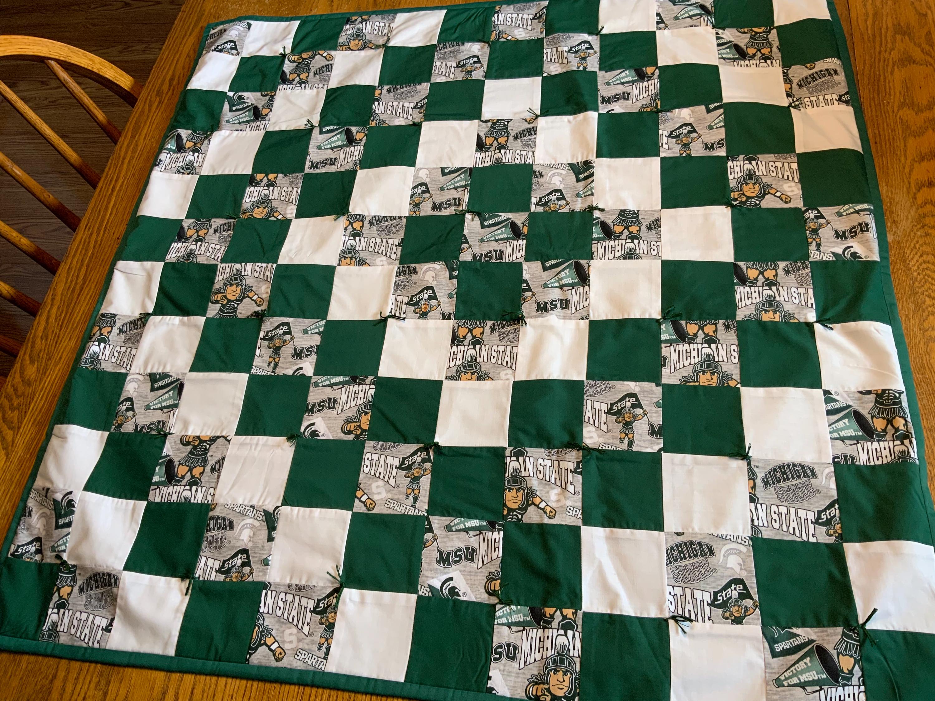 Msu Baby Blanket Etsy